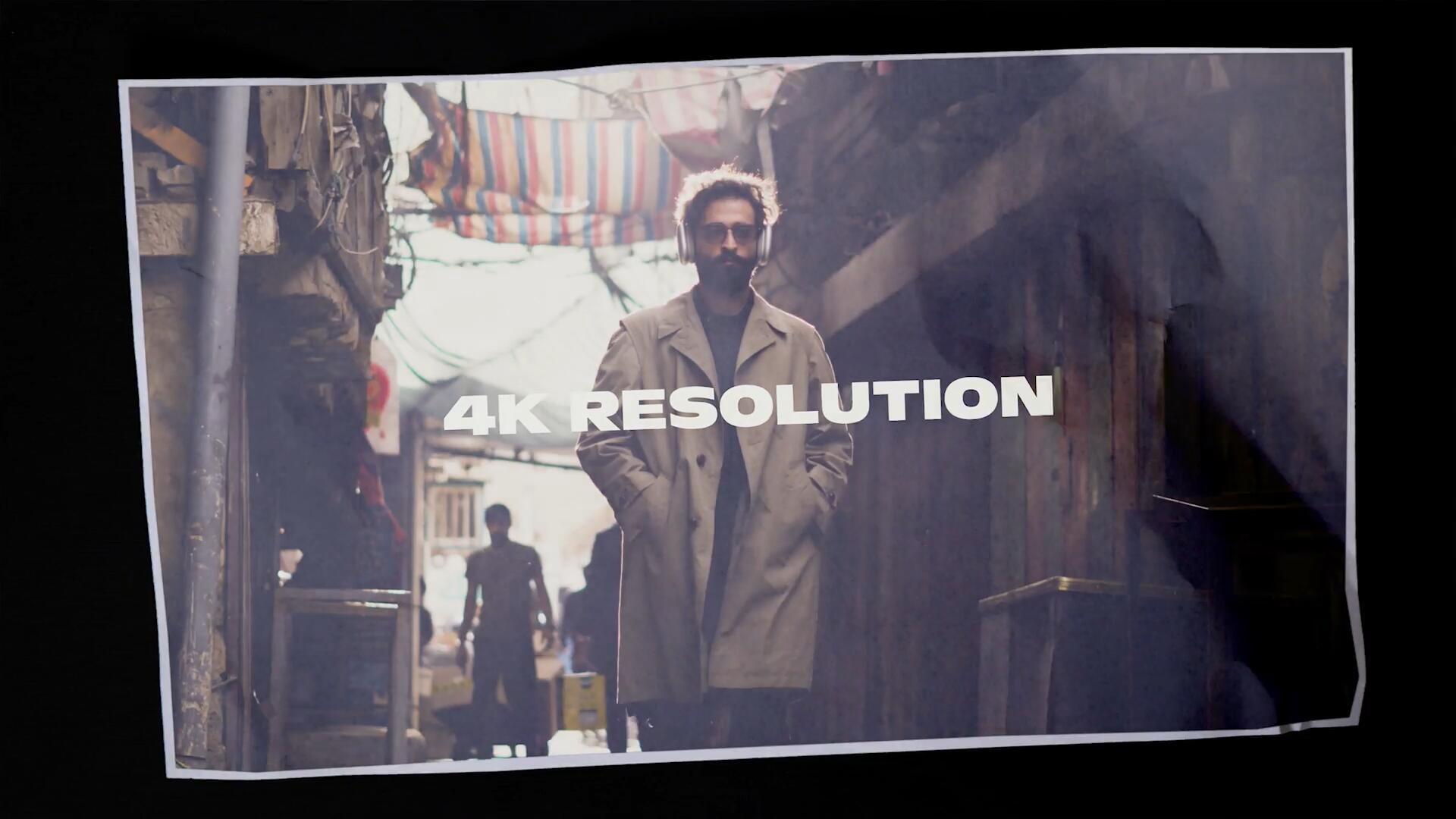 AE模板：复古褶皱纸张照片打印剪切拼贴风格转场过渡 , sucaiwan.com