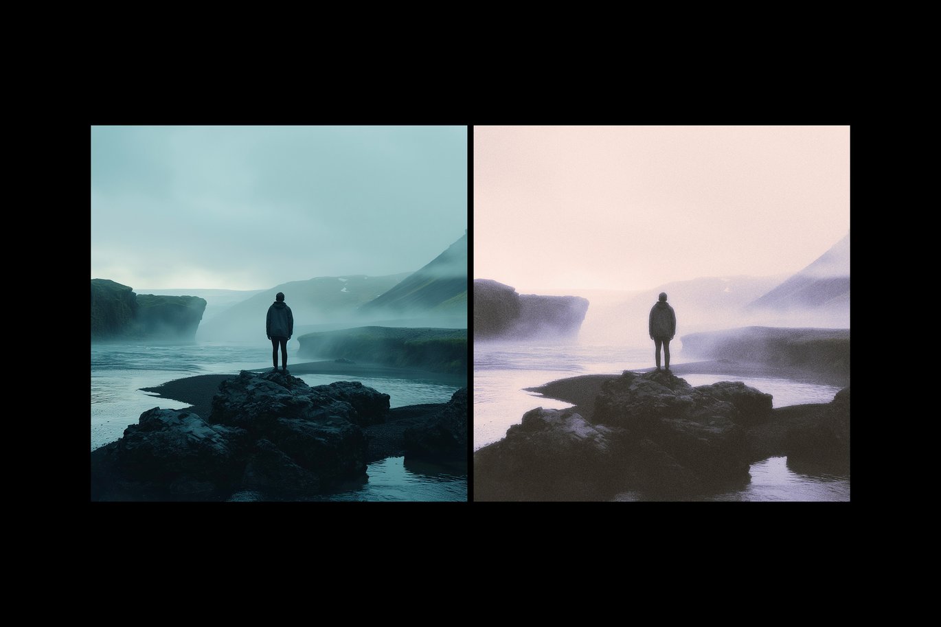 复古胶片梦幻粉色发光颗粒噪点Y2K图片滤镜后期叠加PSD特效样机 Pink Glow Photo Effect 插件预设 sucaiwan.com