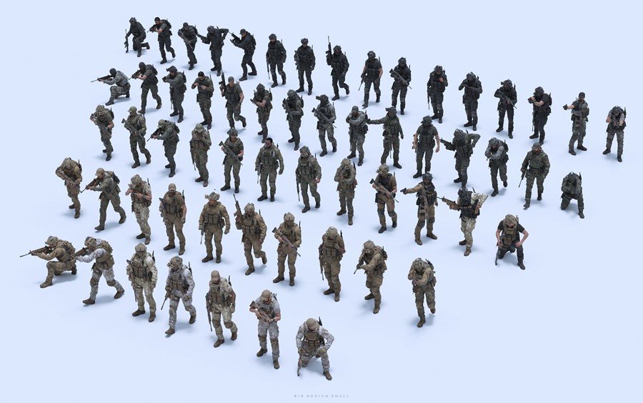 BMS特种部队士兵人物头盔衣服装备角色动作绑定3D模型FBX/OBJ/UE格式设计素材 BIG MEDIUM SMALL – Special Ops 样机素材 第7张-素材湾丨精选海外优质设计素材资源 BMS特种部队士兵人物头盔衣服装备角色动作绑定3D模型FBX/OBJ/UE格式设计素材 BIG MEDIUM SMALL – Special Ops 样机素材 sucaiwan.com