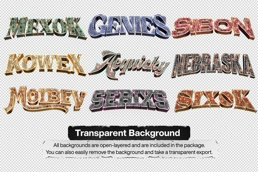 10款嘻哈说唱风吊坠3D金属钻石水晶字母项链服装标题特效字ps样机模板 Bling Bling Text Effects Vol.2 插件预设 第7张-素材湾丨精选海外优质设计素材资源 10款嘻哈说唱风吊坠3D金属钻石水晶字母项链服装标题特效字ps样机模板 Bling Bling Text Effects Vol.2 插件预设 sucaiwan.com