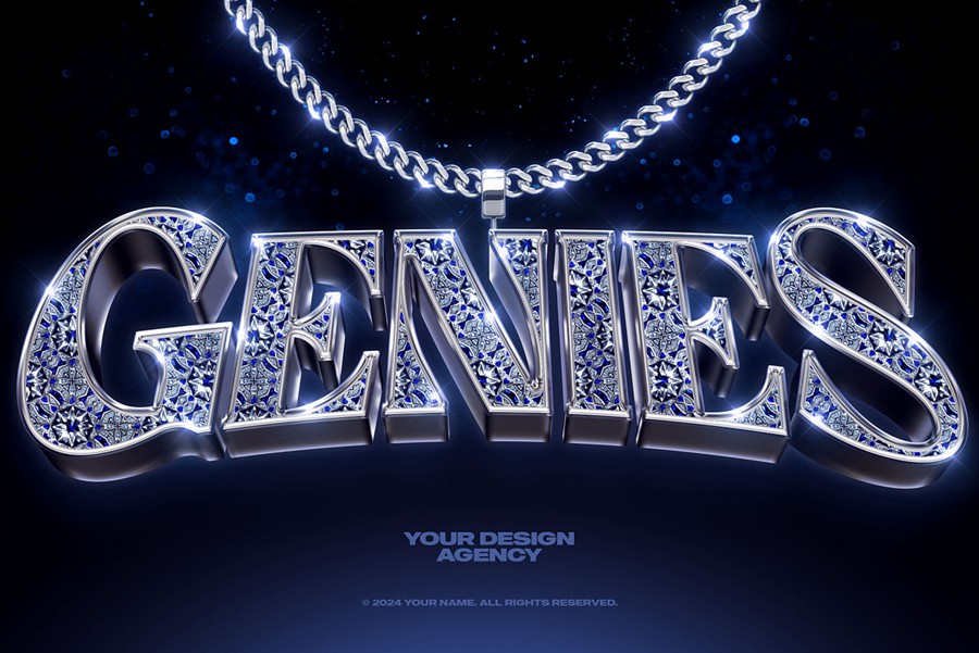 10款嘻哈说唱风吊坠3D金属钻石水晶字母项链服装标题特效字ps样机模板 Bling Bling Text Effects Vol.2 插件预设 第14张-素材湾丨精选海外优质设计素材资源 10款嘻哈说唱风吊坠3D金属钻石水晶字母项链服装标题特效字ps样机模板 Bling Bling Text Effects Vol.2 插件预设 sucaiwan.com