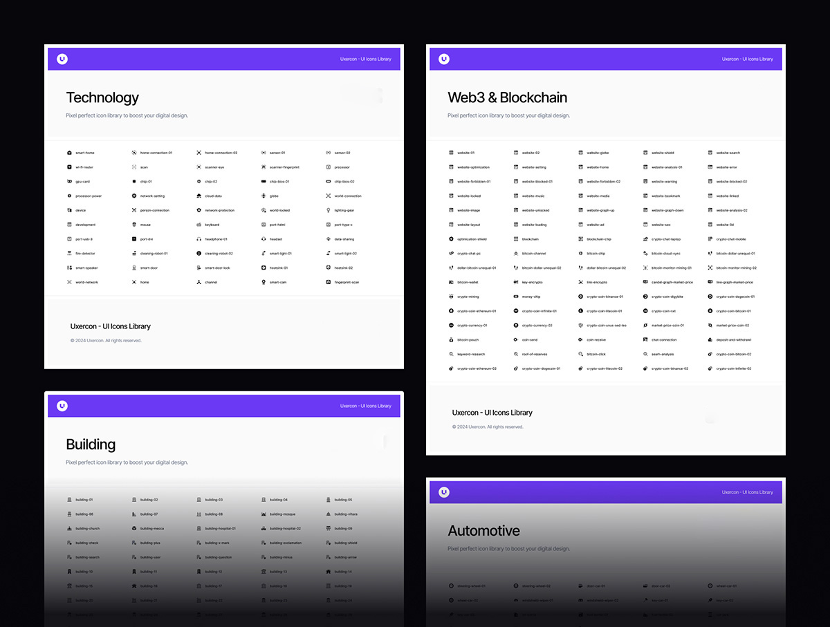 3000+款单色网站app界面设计矢量线条图标icons设计素材包 3000+ Solid Icon Styles | Uxercon Icon Library v2.0 图标素材 第4张-素材湾丨精选海外优质设计素材资源 3000+款单色网站app界面设计矢量线条图标icons设计素材包 3000+ Solid Icon Styles | Uxercon Icon Library v2.0 图标素材 sucaiwan.com
