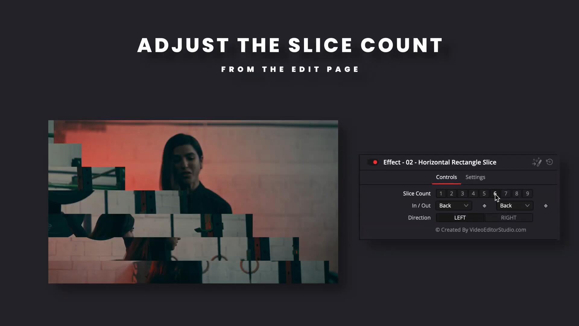达芬奇预设：20个实用百叶切片画面分割视频转场效果 , sucaiwan.com