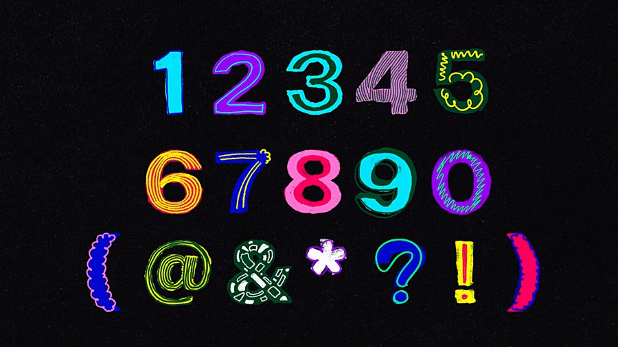 AE模板 卡通有趣色彩丰富涂鸦风格字母数字符号动画背景视频素材 Sketchbook Fun Type 影视音频 sucaiwan.com