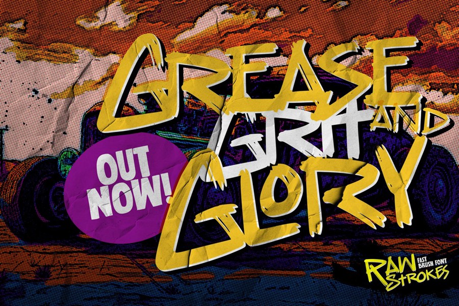 时尚叛逆风格海报徽标设计手绘画笔手写英文字体安装包 Raw Strokes – Fast Brush Font 设计教程 第3张-素材湾丨精选海外优质设计素材资源 时尚叛逆风格海报徽标设计手绘画笔手写英文字体安装包 Raw Strokes – Fast Brush Font 设计教程 sucaiwan.com