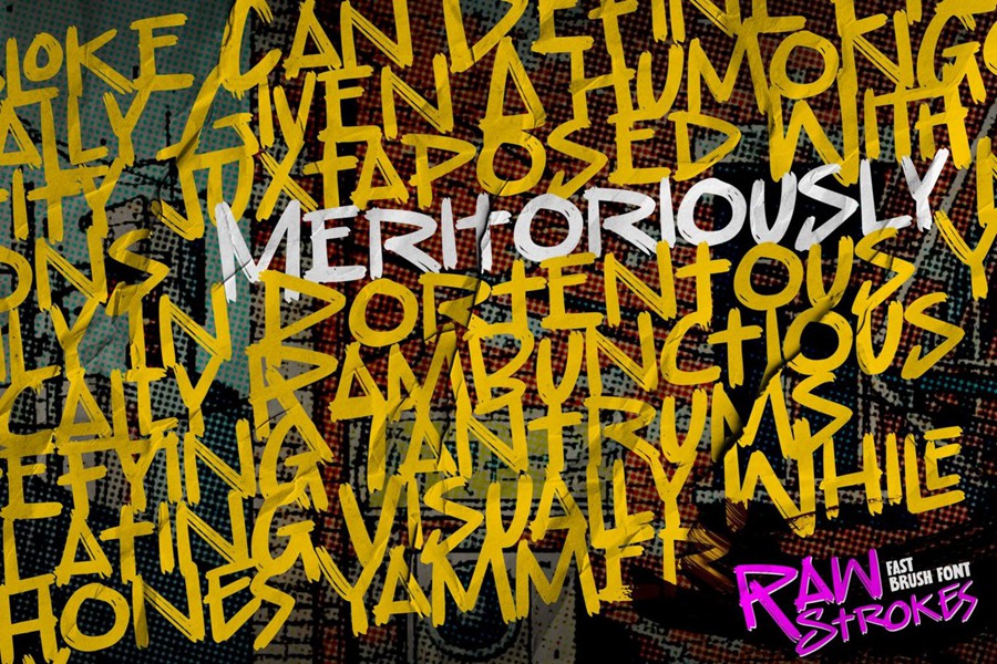 时尚叛逆风格海报徽标设计手绘画笔手写英文字体安装包 Raw Strokes – Fast Brush Font 设计教程 第6张-素材湾丨精选海外优质设计素材资源 时尚叛逆风格海报徽标设计手绘画笔手写英文字体安装包 Raw Strokes – Fast Brush Font 设计教程 sucaiwan.com