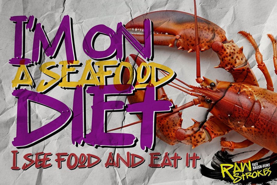 时尚叛逆风格海报徽标设计手绘画笔手写英文字体安装包 Raw Strokes – Fast Brush Font 设计教程 第7张-素材湾丨精选海外优质设计素材资源 时尚叛逆风格海报徽标设计手绘画笔手写英文字体安装包 Raw Strokes – Fast Brush Font 设计教程 sucaiwan.com