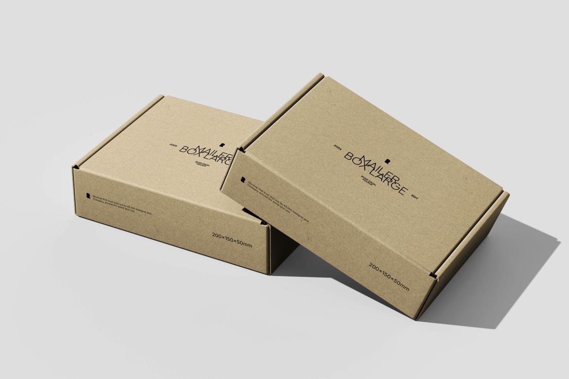 8款逼真产品快递包装纸盒设计展示效果图Ps贴图样机模板素材 Mailer Box Large Size Packaging Mockup 样机素材 第5张-素材湾丨精选海外优质设计素材资源 8款逼真产品快递包装纸盒设计展示效果图Ps贴图样机模板素材 Mailer Box Large Size Packaging Mockup 样机素材 sucaiwan.com