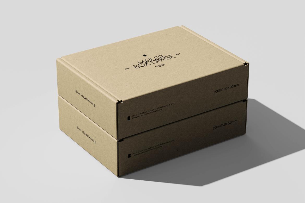 8款逼真产品快递包装纸盒设计展示效果图Ps贴图样机模板素材 Mailer Box Large Size Packaging Mockup 样机素材 第4张-素材湾丨精选海外优质设计素材资源 8款逼真产品快递包装纸盒设计展示效果图Ps贴图样机模板素材 Mailer Box Large Size Packaging Mockup 样机素材 sucaiwan.com