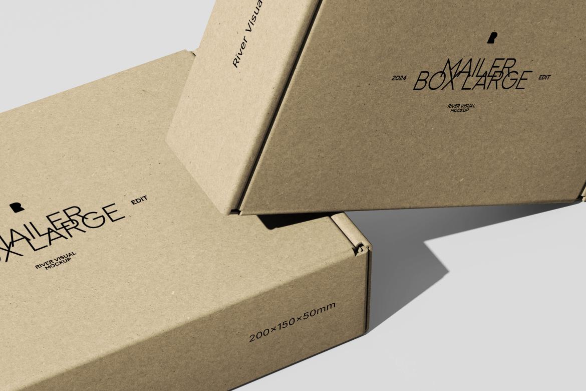 8款逼真产品快递包装纸盒设计展示效果图Ps贴图样机模板素材 Mailer Box Large Size Packaging Mockup 样机素材 第8张-素材湾丨精选海外优质设计素材资源 8款逼真产品快递包装纸盒设计展示效果图Ps贴图样机模板素材 Mailer Box Large Size Packaging Mockup 样机素材 sucaiwan.com