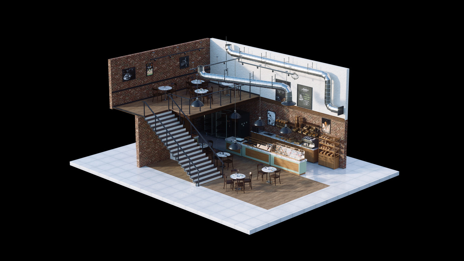 Blender复古咖啡馆面包店杂货店饰品店内饰3D模型 KitBash3D – Neighborhood Shops 样机素材 第13张-素材湾丨精选海外优质设计素材资源 Blender复古咖啡馆面包店杂货店饰品店内饰3D模型 KitBash3D – Neighborhood Shops 样机素材 sucaiwan.com