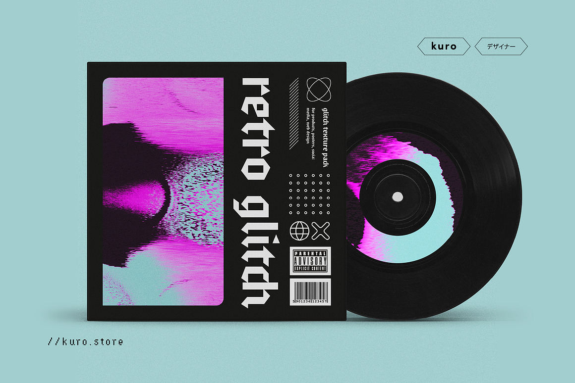 120款新潮视觉冲击故障毛刺扭曲肌理复古效果4k高清背景图片设计素材 Retro Glitch Textures 图片素材 sucaiwan.com