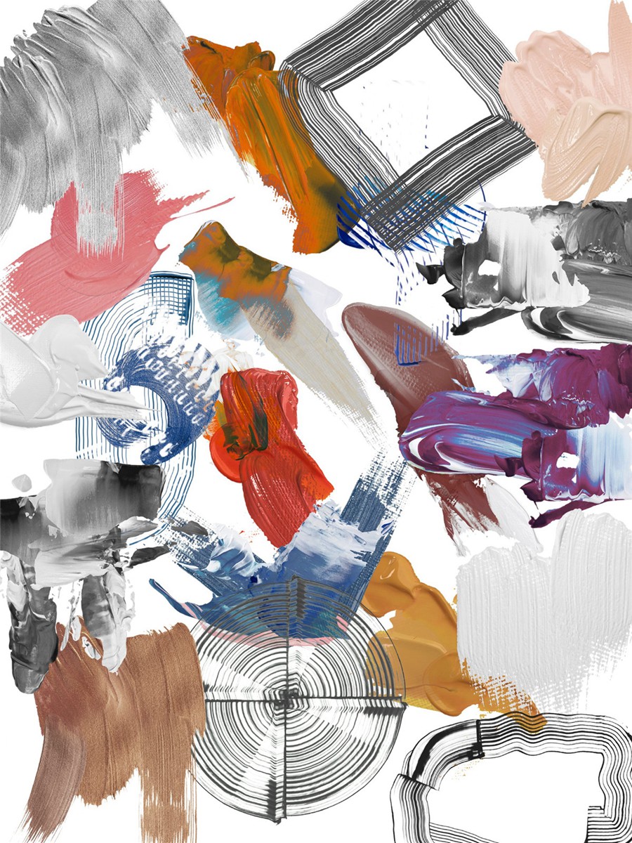 209款做旧粗糙涂鸦艺术单色女性动物纸片线条丙烯酸笔触纹理拼贴画PNG免抠图设计素材 Monochrome Collage Pack 图片素材 sucaiwan.com