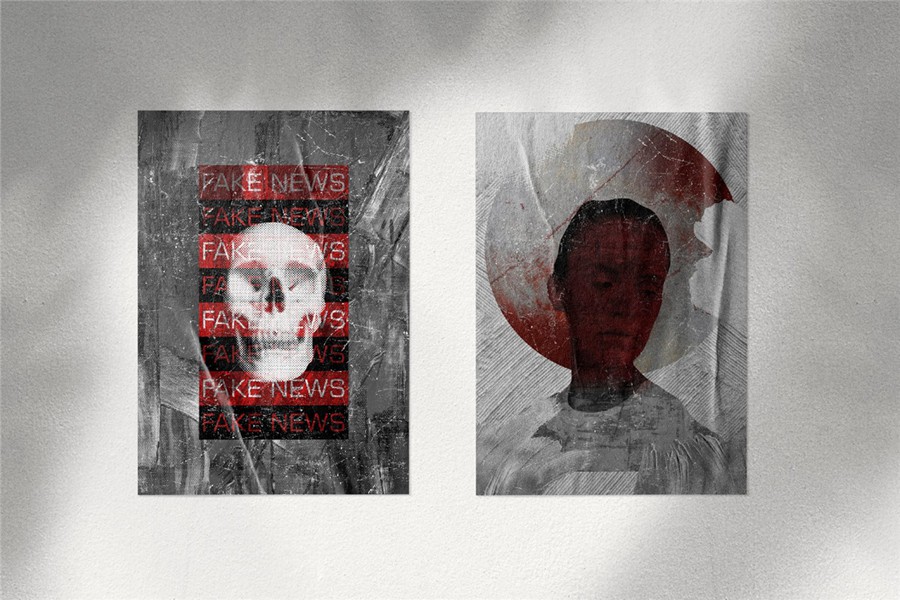 209款做旧粗糙涂鸦艺术单色女性动物纸片线条丙烯酸笔触纹理拼贴画PNG免抠图设计素材 Monochrome Collage Pack 图片素材 sucaiwan.com