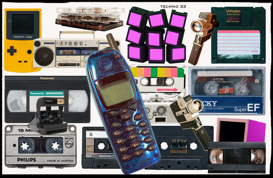 1900+赛博朋克未来机能拼贴艺术人物汽车花卉动物雕像复古涂鸦酸性剪纸纸片PNG图形元素素材 1900+ Ultimate Collage Elements 图片素材 sucaiwan.com