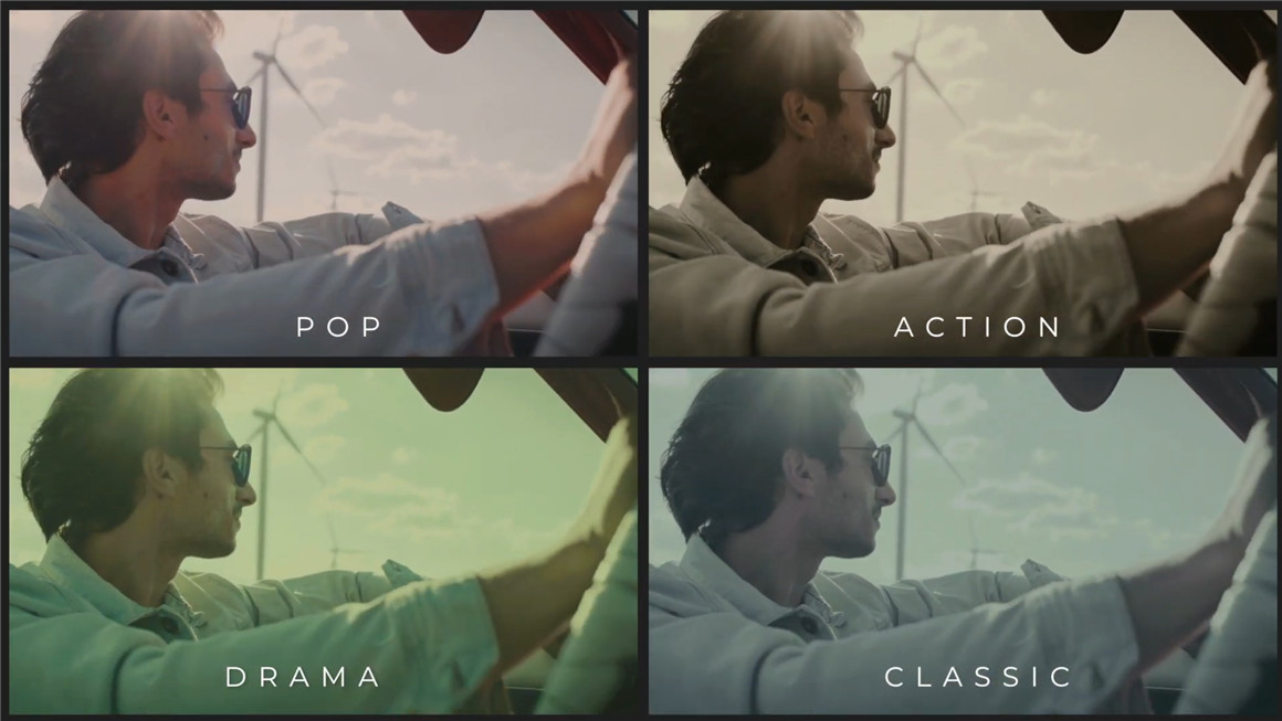 120个复古好莱坞大气黑白冷色调动作片恐怖流行电影lut调色预设包 LenoFX – Cinematic LUTs 插件预设 sucaiwan.com