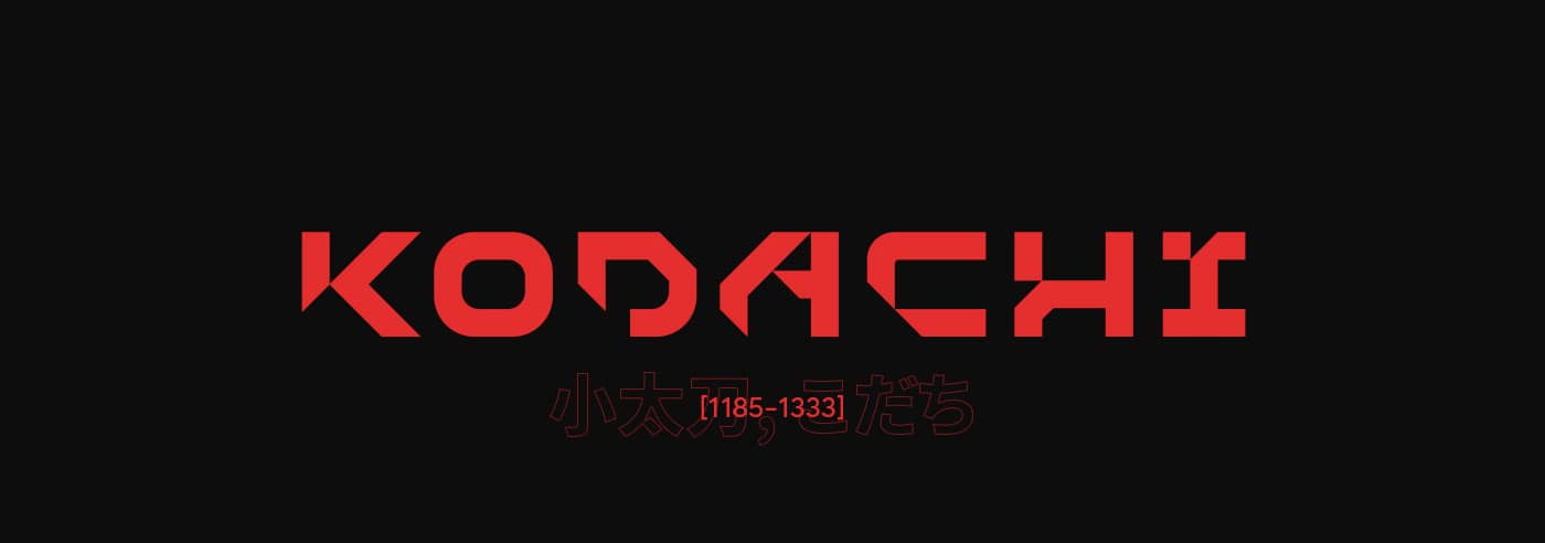 科技未来赛博朋克日式小太刀机能机甲西文海报平面设计标题Logo排版装饰字体 设计素材 sucaiwan.com