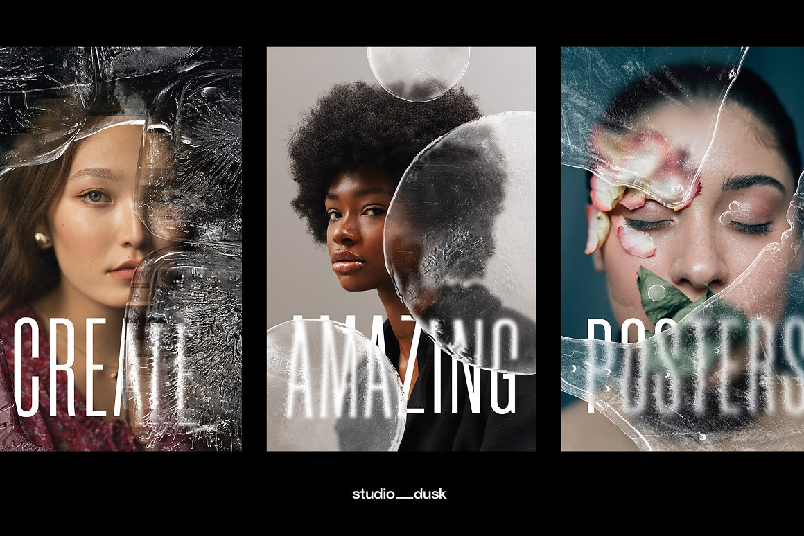 36款质感透明冰块模糊玻璃冰霜结晶特效图片设计后期处理PSD样机套装The Fridge – Frozen Photo Effects 插件预设 第2张-素材湾丨精选海外优质设计素材资源 36款质感透明冰块模糊玻璃冰霜结晶特效图片设计后期处理PSD样机套装The Fridge – Frozen Photo Effects 插件预设 sucaiwan.com