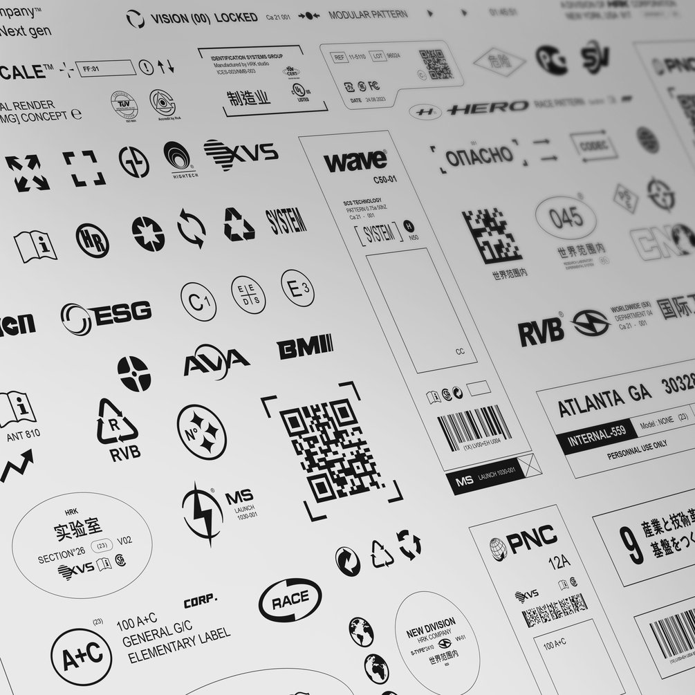 150款极简创意灵感现代赛博机能图标logo徽标徽章几何图形平面设计排版AI矢量元素套装GRAPHICS PACK (VOL.2) by HEROINK 图片素材 第7张-素材湾丨精选海外优质设计素材资源 150款极简创意灵感现代赛博机能图标logo徽标徽章几何图形平面设计排版AI矢量元素套装GRAPHICS PACK (VOL.2) by HEROINK 图片素材 sucaiwan.com