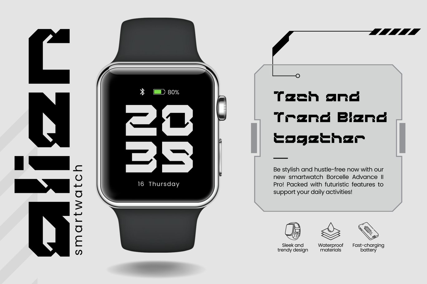 未来派赛博朋克电影海报游戏标题徽标设计装饰英文字体安装包 Cyber Alert – Futuristic Font 设计素材 sucaiwan.com