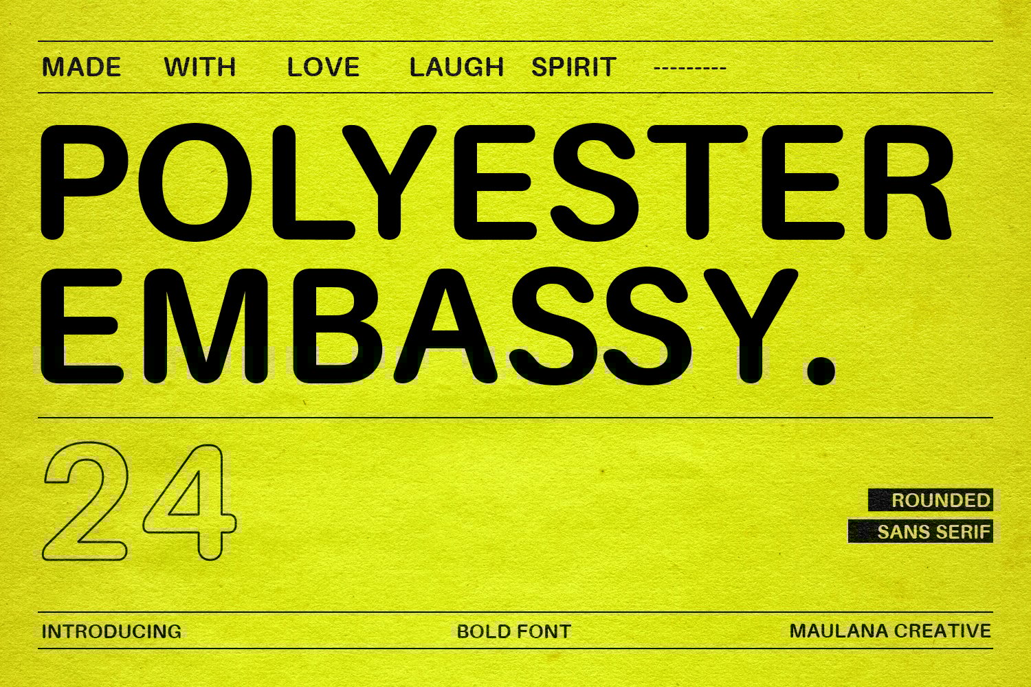 复古品牌社交媒体徽标设计无衬线英文字体安装包 Polyester Embassy Rounded Sans Serif Font 设计素材 第1张-素材湾丨精选海外优质设计素材资源 复古品牌社交媒体徽标设计无衬线英文字体安装包 Polyester Embassy Rounded Sans Serif Font 设计素材 sucaiwan.com