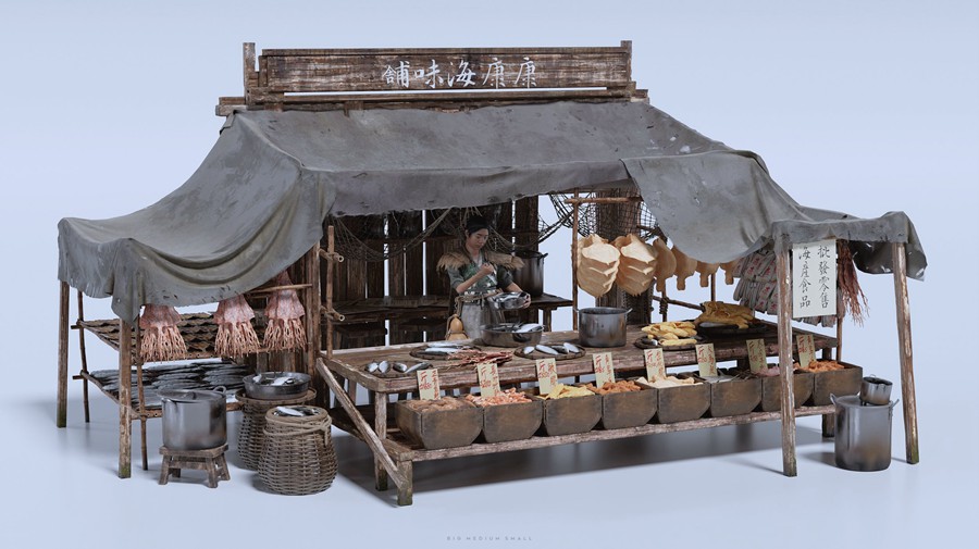 复古海边渔村小镇房屋桥梁木船3D模型UE格式素材 Water Village – BMS Kitbash Set 样机素材 第10张-素材湾丨精选海外优质设计素材资源 复古海边渔村小镇房屋桥梁木船3D模型UE格式素材 Water Village – BMS Kitbash Set 样机素材 sucaiwan.com