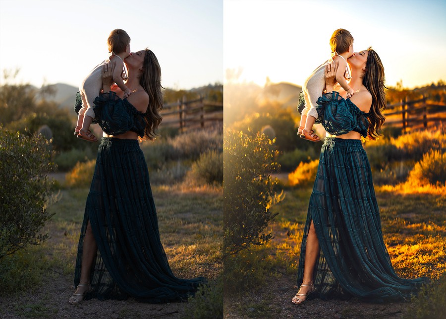 温馨柔和褐色家庭户外摄影照片调色PS动作特效滤镜设计素材 Greater Than Gatsby – Tiny Dancer 插件预设 sucaiwan.com