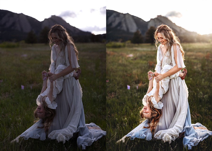 温馨柔和褐色家庭户外摄影照片调色PS动作特效滤镜设计素材 Greater Than Gatsby – Tiny Dancer 插件预设 sucaiwan.com