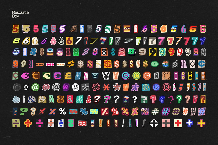 1000+潮流复古剪纸拼贴风格英文字母符号数字PNG免抠图设计素材 1000+ Ransom Note Letters 图片素材 第9张-素材湾丨精选海外优质设计素材资源 1000+潮流复古剪纸拼贴风格英文字母符号数字PNG免抠图设计素材 1000+ Ransom Note Letters 图片素材 sucaiwan.com