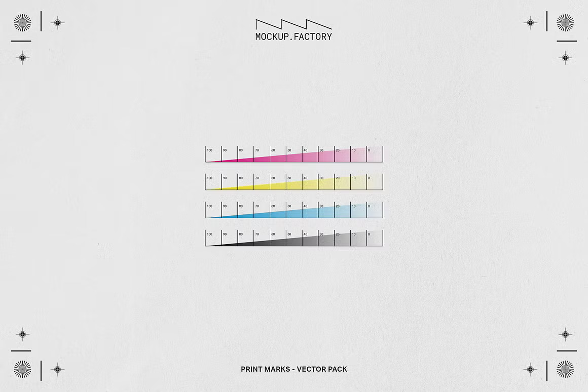 120款的创意CMYK打印印刷出血裁剪标注标记符号PNG免抠图设计素材 Print Marks | 120+ Vector Assets 图片素材 sucaiwan.com