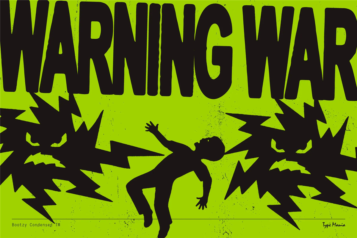 英文字体:复古Y2K粗犷磨损印刷出血趣味logo标题排版无衬线装饰英文字体 Bootzy Condensed TM – Rugged Font 设计素材 第7张-素材湾丨精选海外优质设计素材资源 英文字体:复古Y2K粗犷磨损印刷出血趣味logo标题排版无衬线装饰英文字体 Bootzy Condensed TM – Rugged Font 设计素材 sucaiwan.com