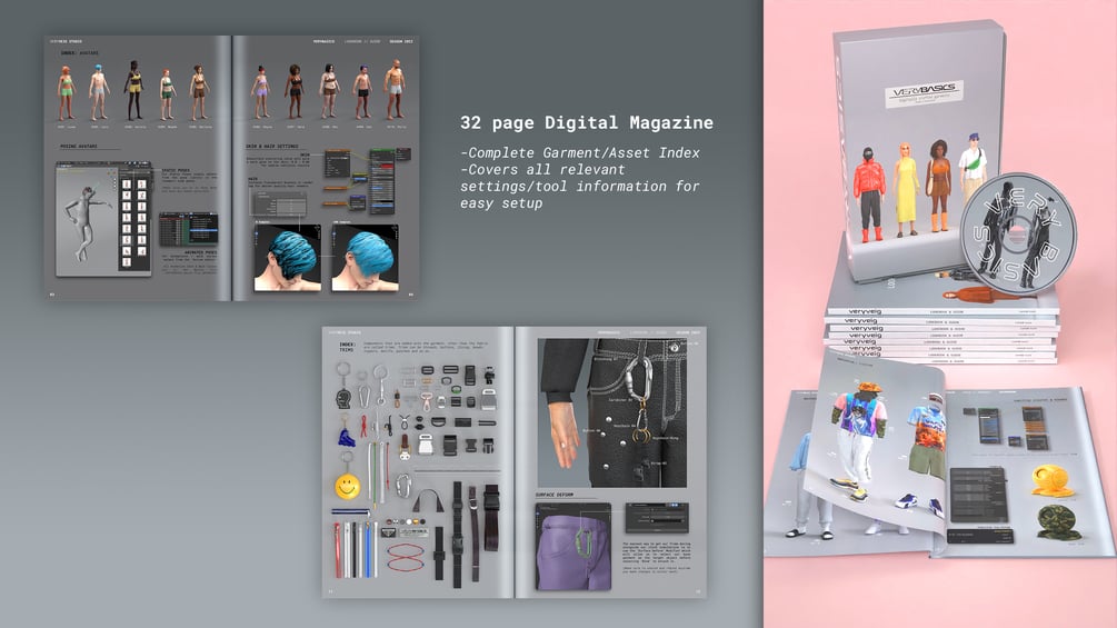 150多种数字藏品虚拟人物现代时尚服装鞋子珠宝配饰3D模型材质 Digital Fashion VERYBASICS – VirtualWardrobe & Asset Pack 样机素材 第4张-素材湾丨精选海外优质设计素材资源 150多种数字藏品虚拟人物现代时尚服装鞋子珠宝配饰3D模型材质 Digital Fashion VERYBASICS – VirtualWardrobe & Asset Pack 样机素材 sucaiwan.com