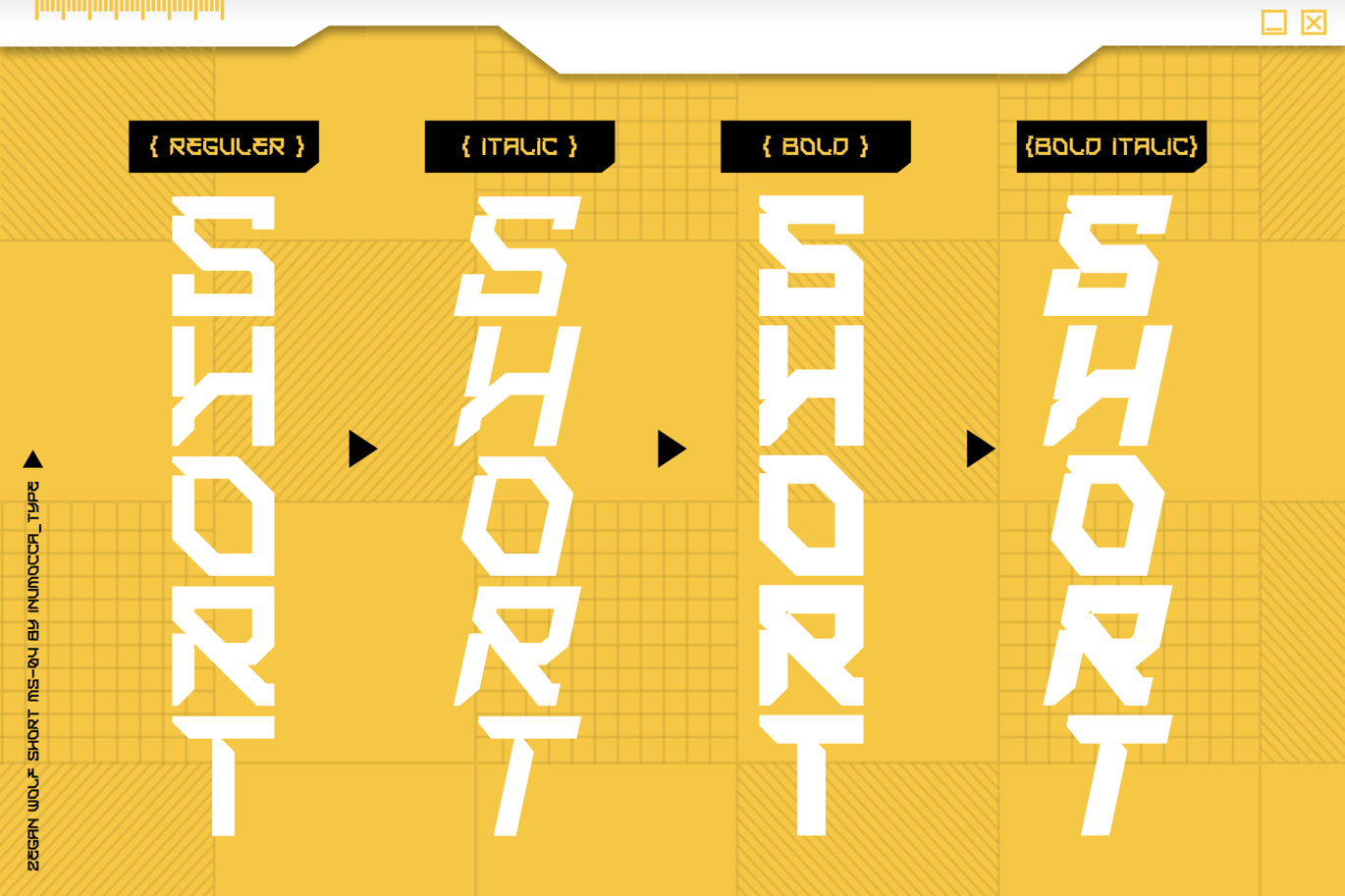 未来派赛博朋克品牌杂志网站界面游戏设计装饰英文字体安装包 ZW Short 设计素材 第5张-素材湾丨精选海外优质设计素材资源 未来派赛博朋克品牌杂志网站界面游戏设计装饰英文字体安装包 ZW Short 设计素材 sucaiwan.com