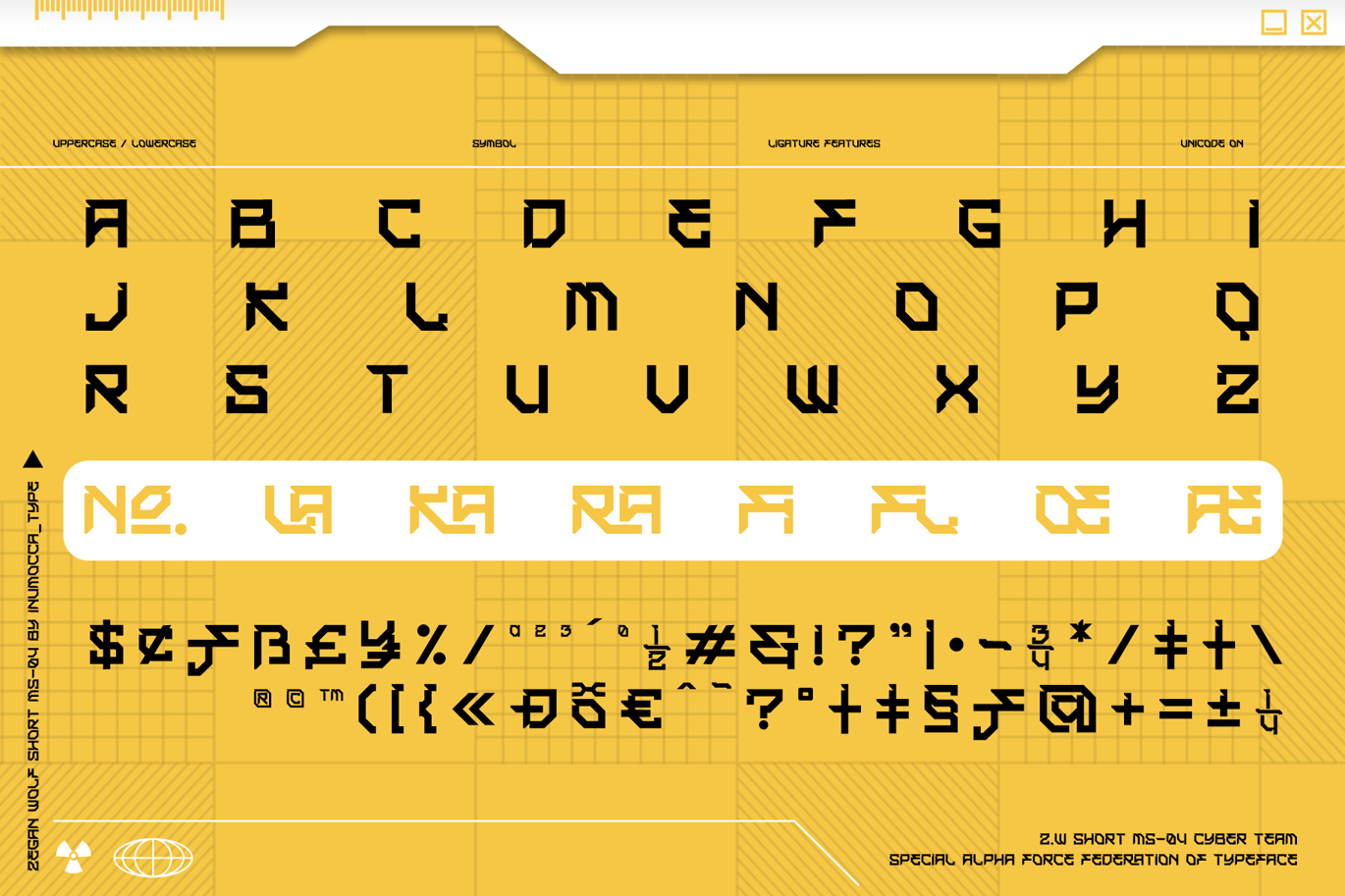 未来派赛博朋克品牌杂志网站界面游戏设计装饰英文字体安装包 ZW Short 设计素材 第6张-素材湾丨精选海外优质设计素材资源 未来派赛博朋克品牌杂志网站界面游戏设计装饰英文字体安装包 ZW Short 设计素材 sucaiwan.com