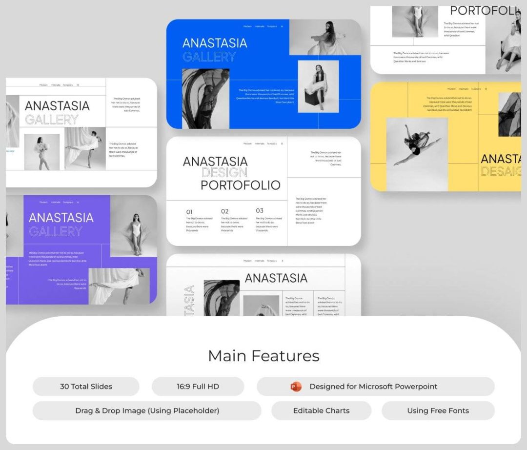 优雅创意品牌营销策划演示文稿设计ppt模版 Anastasia Multipurpose PowerPoint Template 幻灯图表 第4张-素材湾丨精选海外优质设计素材资源 优雅创意品牌营销策划演示文稿设计ppt模版 Anastasia Multipurpose PowerPoint Template 幻灯图表 sucaiwan.com