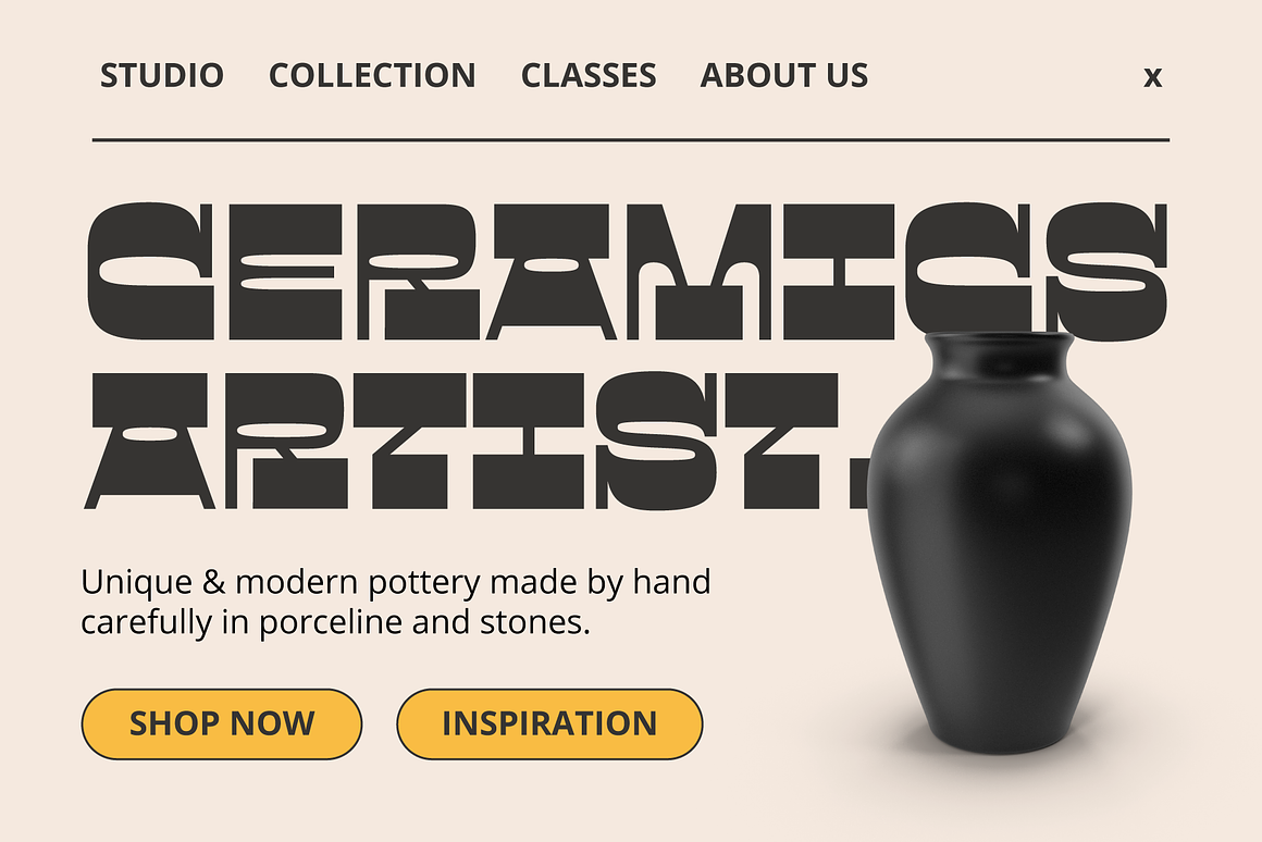 复古怀旧逆反差品牌海报徽标设计装饰英文字体安装包 Gunarti – Wide Western Font 设计素材 sucaiwan.com