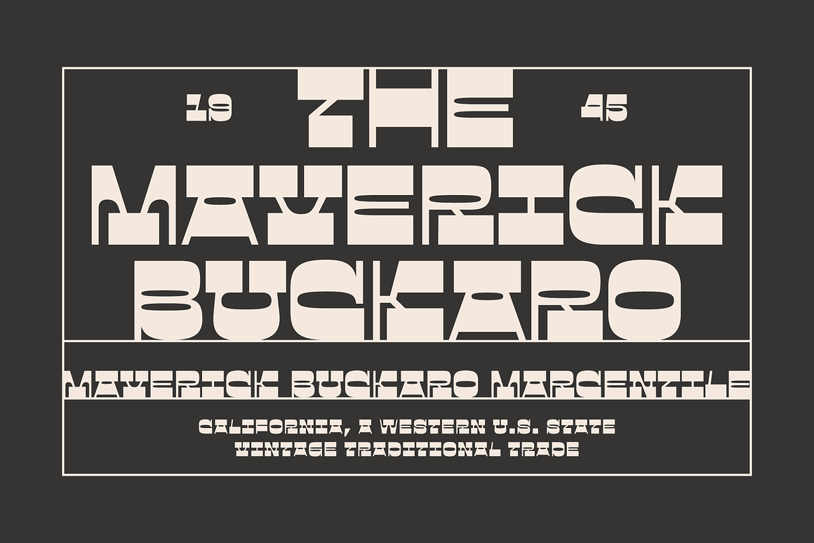 复古怀旧逆反差品牌海报徽标设计装饰英文字体安装包 Gunarti – Wide Western Font 设计素材 sucaiwan.com