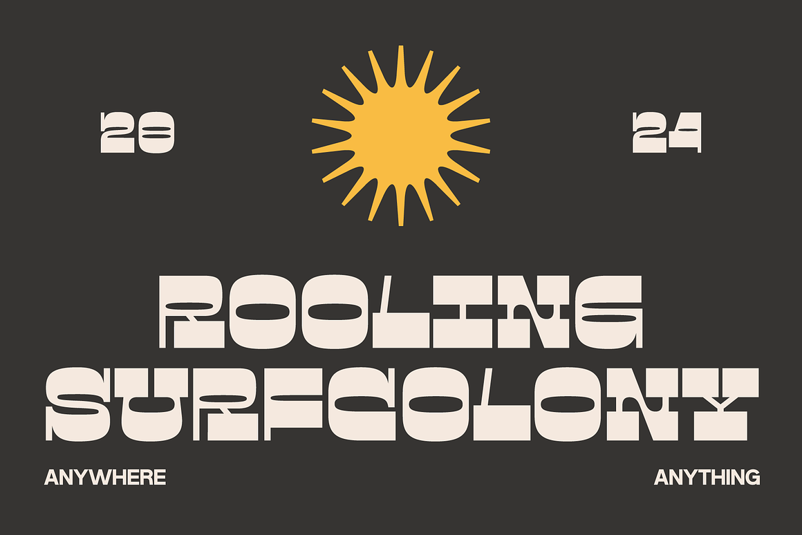 复古怀旧逆反差品牌海报徽标设计装饰英文字体安装包 Gunarti – Wide Western Font 设计素材 sucaiwan.com