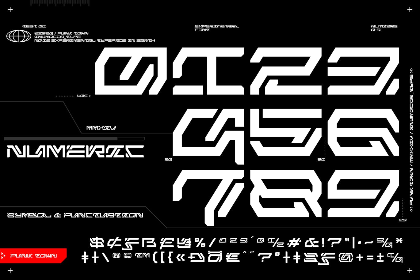 未来科幻电影海报杂志网站界面设计装饰英文字体安装包 Punk Town 设计素材 sucaiwan.com