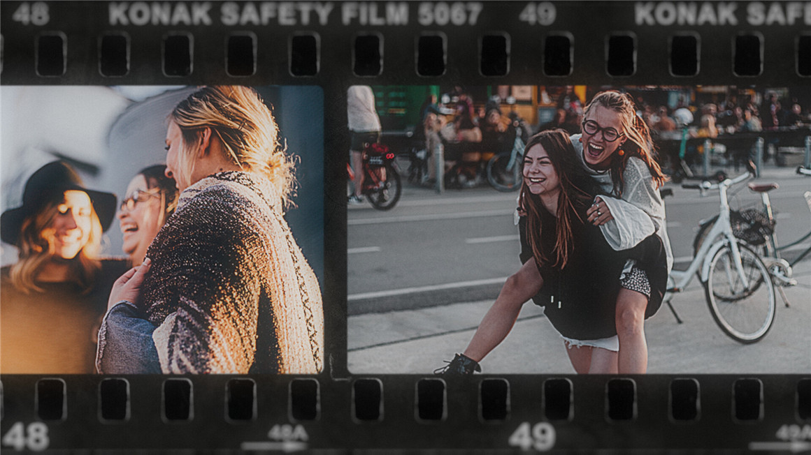 AE模板：复古16mm胶片灰尘婚礼情侣日常电影边框视频短片 Memories – Universal Vintage Photo Negatives 影视音频 sucaiwan.com