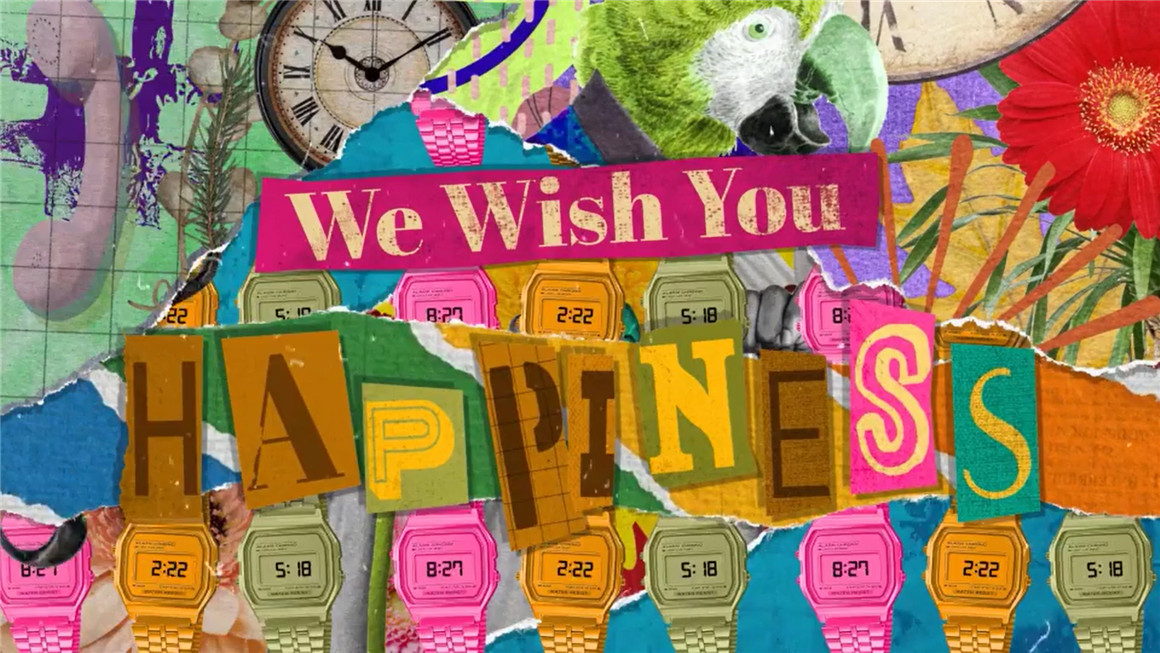 AE模板：2024趣味新年复古拼贴艺术字母花卉动物面孔报纸剪纸画元素包 New Year Collage Opener 影视音频 sucaiwan.com