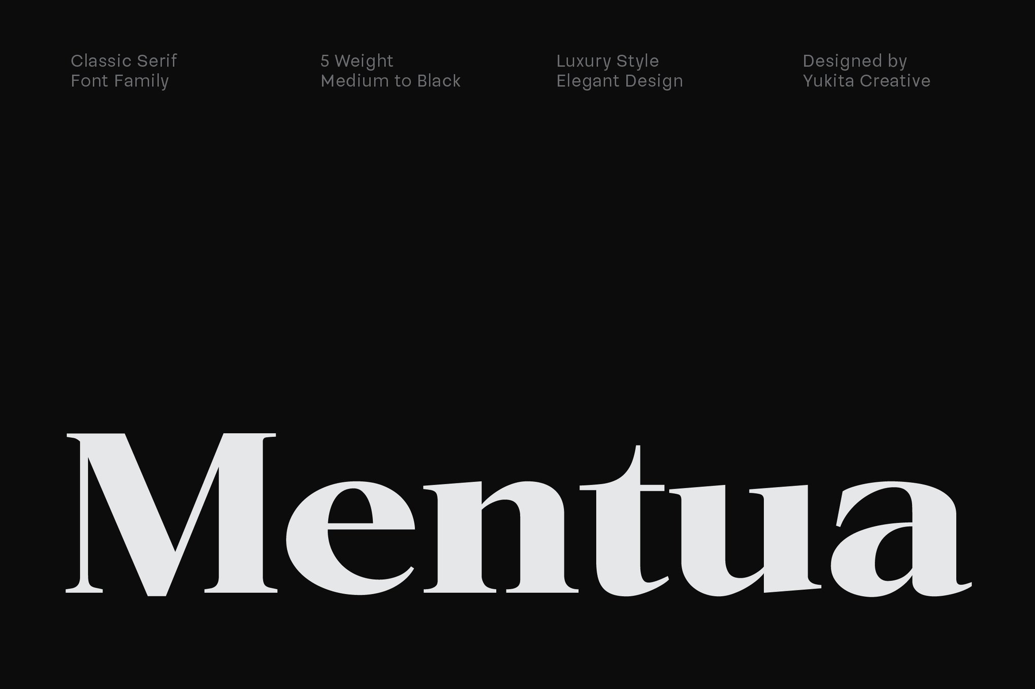 时尚优雅品牌杂志网站徽标设计衬线英文字体安装包 Mentua Serif Family 设计素材 第1张-素材湾丨精选海外优质设计素材资源 时尚优雅品牌杂志网站徽标设计衬线英文字体安装包 Mentua Serif Family 设计素材 sucaiwan.com