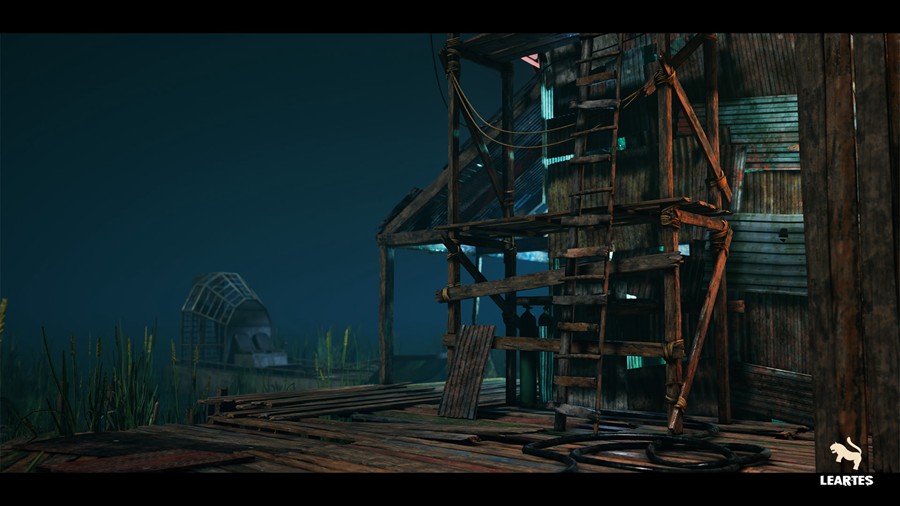 废弃后世界末日湿地保护区环境场景3D模型UE设计素材 Wetland Sanctuary Environment 样机素材 sucaiwan.com