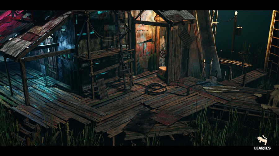 废弃后世界末日湿地保护区环境场景3D模型UE设计素材 Wetland Sanctuary Environment 样机素材 sucaiwan.com