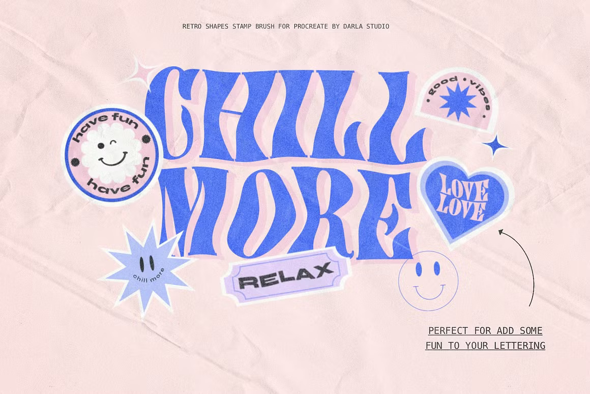 180款复古80年代抽象未来主义贴纸邮票几何形状Procreate笔刷图案设计套装Geometric Shapes Stamps Procreate 笔刷资源 第2张-素材湾丨精选海外优质设计素材资源 180款复古80年代抽象未来主义贴纸邮票几何形状Procreate笔刷图案设计套装Geometric Shapes Stamps Procreate 笔刷资源 sucaiwan.com