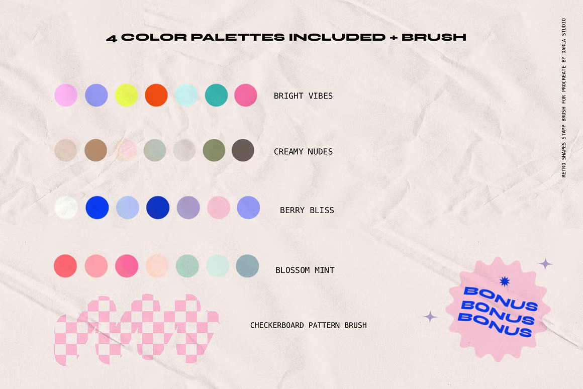 180款复古80年代抽象未来主义贴纸邮票几何形状Procreate笔刷图案设计套装Geometric Shapes Stamps Procreate 笔刷资源 第8张-素材湾丨精选海外优质设计素材资源 180款复古80年代抽象未来主义贴纸邮票几何形状Procreate笔刷图案设计套装Geometric Shapes Stamps Procreate 笔刷资源 sucaiwan.com