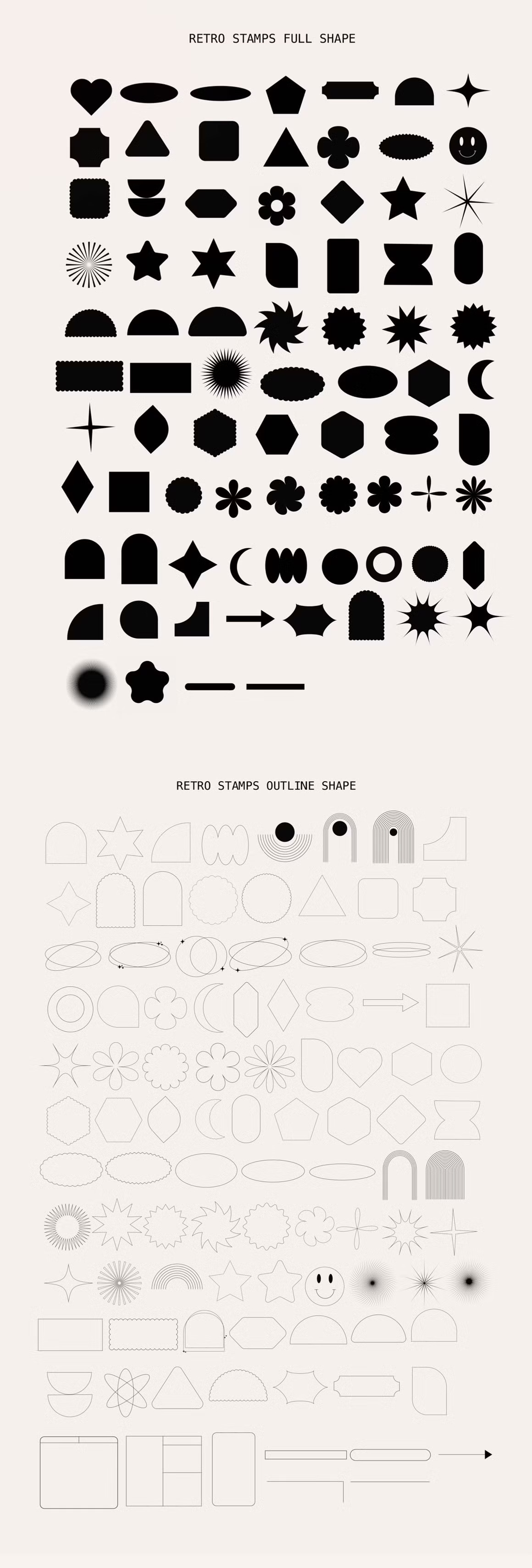 180款复古80年代抽象未来主义贴纸邮票几何形状Procreate笔刷图案设计套装Geometric Shapes Stamps Procreate 笔刷资源 第10张-素材湾丨精选海外优质设计素材资源 180款复古80年代抽象未来主义贴纸邮票几何形状Procreate笔刷图案设计套装Geometric Shapes Stamps Procreate 笔刷资源 sucaiwan.com