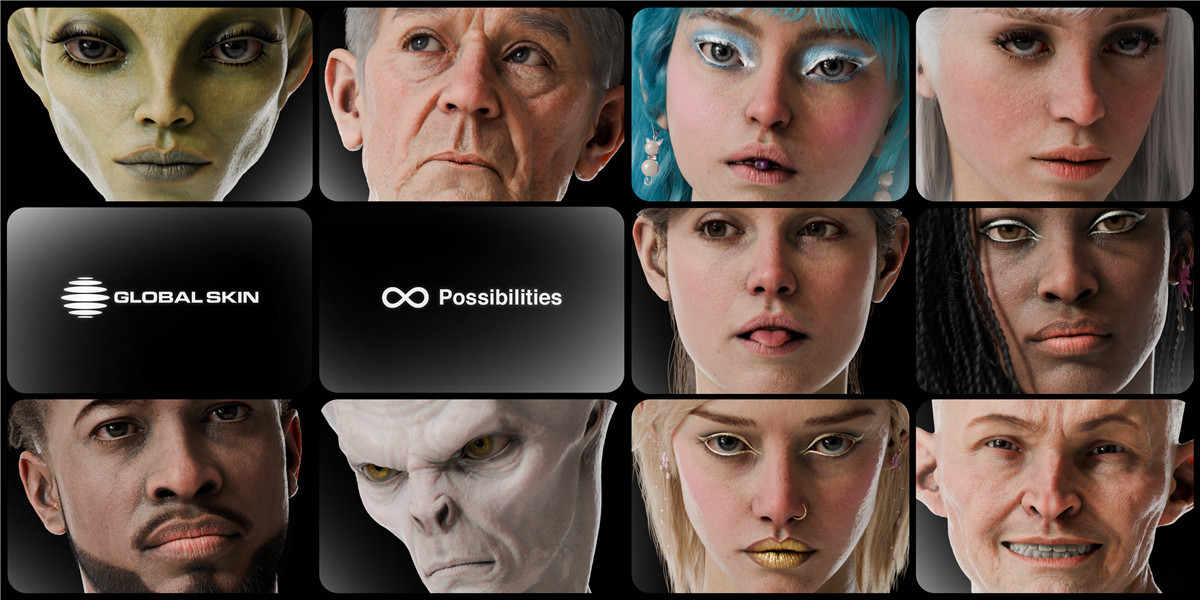 Blender插件:一键生成真实人物皮肤着色器材质贴图预设插件 Globalskin – Ultimate Skin Shader , 第2张-素材湾丨精选海外优质设计素材资源 Blender插件:一键生成真实人物皮肤着色器材质贴图预设插件 Globalskin – Ultimate Skin Shader , sucaiwan.com