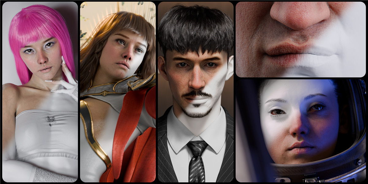 Blender插件:一键生成真实人物皮肤着色器材质贴图预设插件 Globalskin – Ultimate Skin Shader , 第3张-素材湾丨精选海外优质设计素材资源 Blender插件:一键生成真实人物皮肤着色器材质贴图预设插件 Globalskin – Ultimate Skin Shader , sucaiwan.com