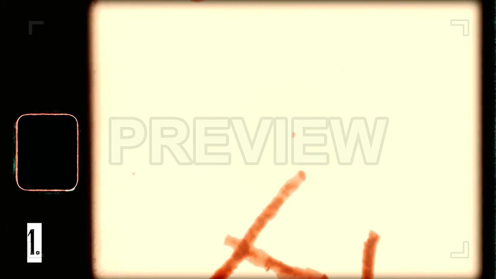 视频素材：老式胶片柯达super 8mm电影污垢划痕链轮边框叠加视频素材 , sucaiwan.com